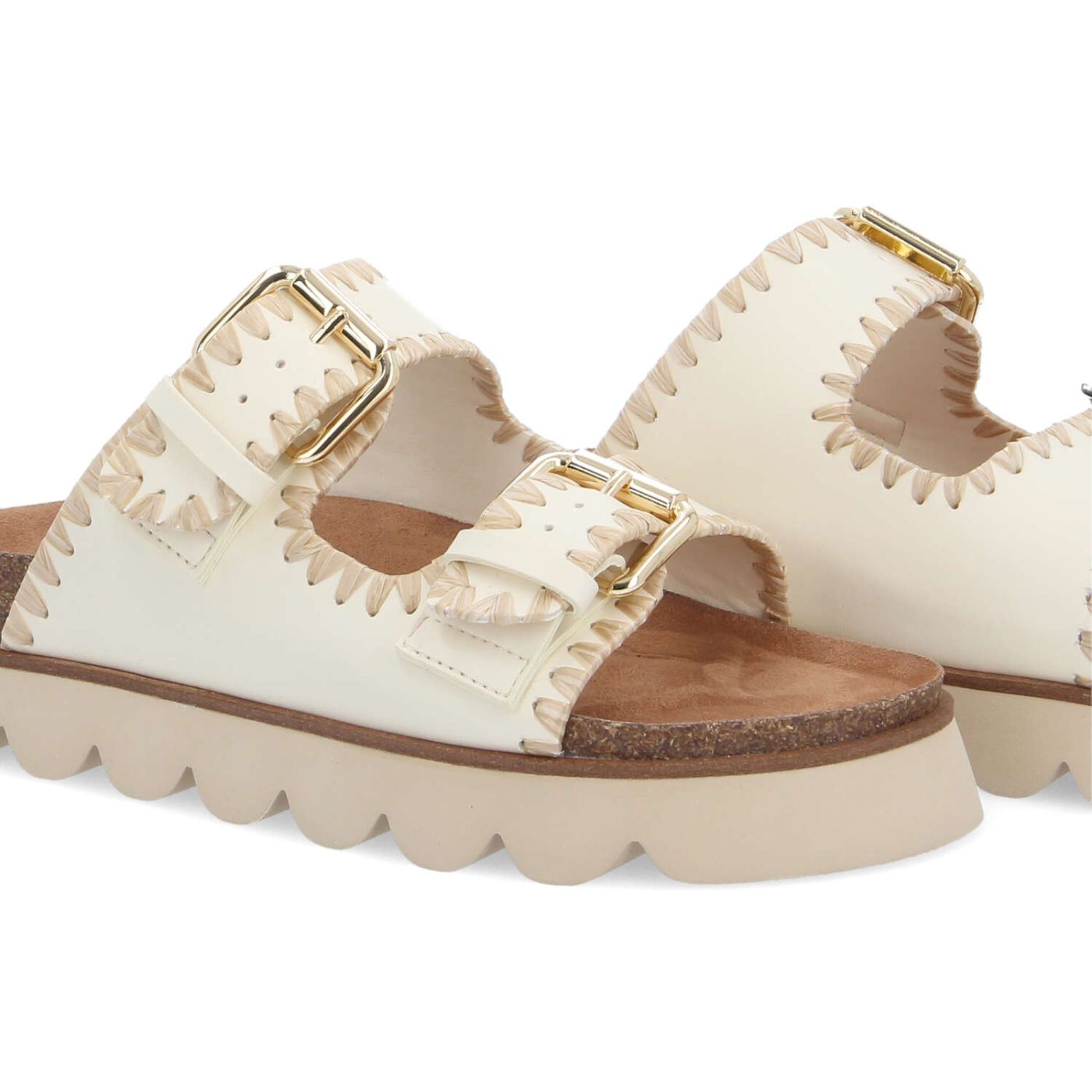 SANDY EDGE W - SOFT/RAPHIA - OFF WHITE/BEIGE